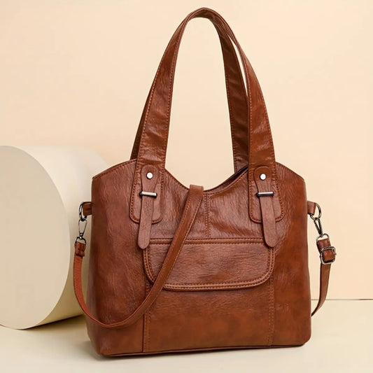 🔥✨【Calitate superioară】👜Geantă de umăr nouă pentru femei, confecționată din piele naturală de vacă, capacitate mare, piele anti-zgârieturi