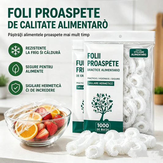 ✨500 de folii din plastic reutilizabile, flexibile și sigure pentru contactul cu alimentele